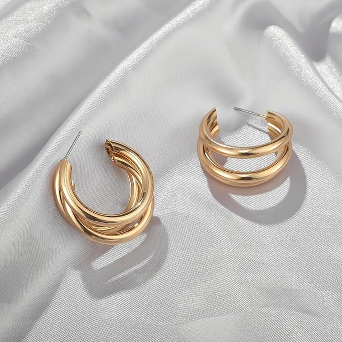 Triad Hoop Earrings