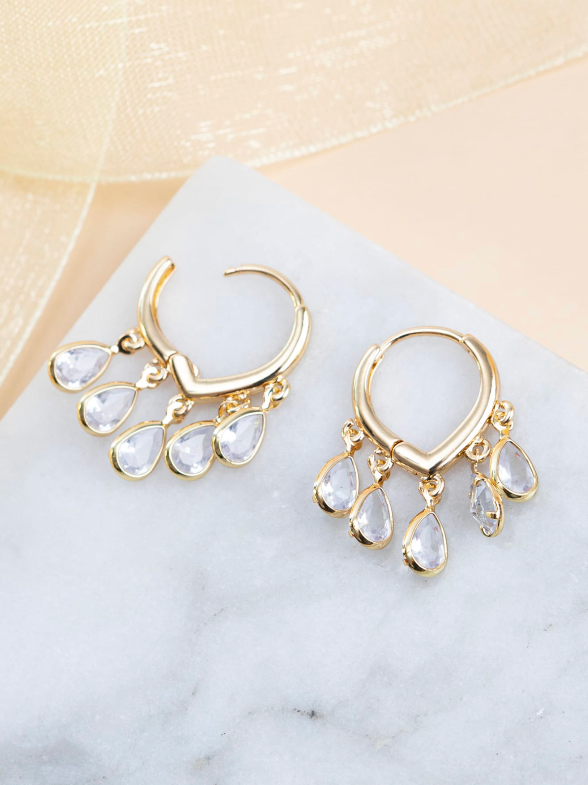 Celina Gold Hoop Earrings