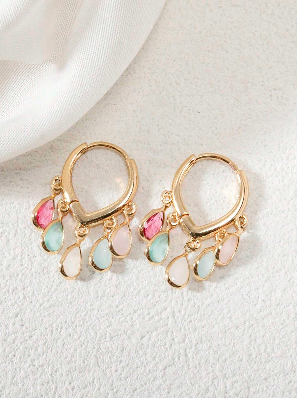 Celina Pastel Hoop Earrings