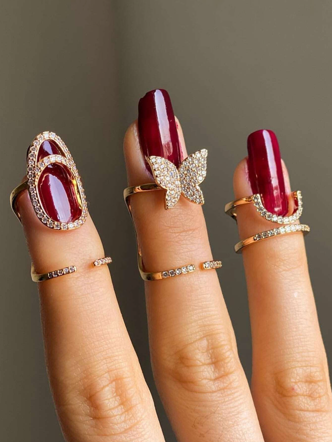 Noor Nail Ring Set of 3