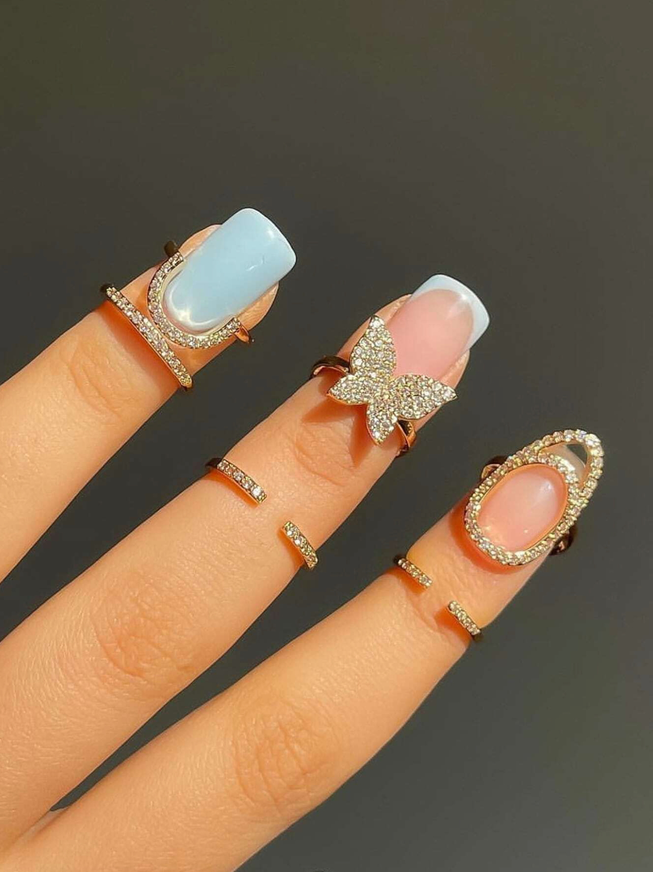 Noor Nail Ring Set of 3