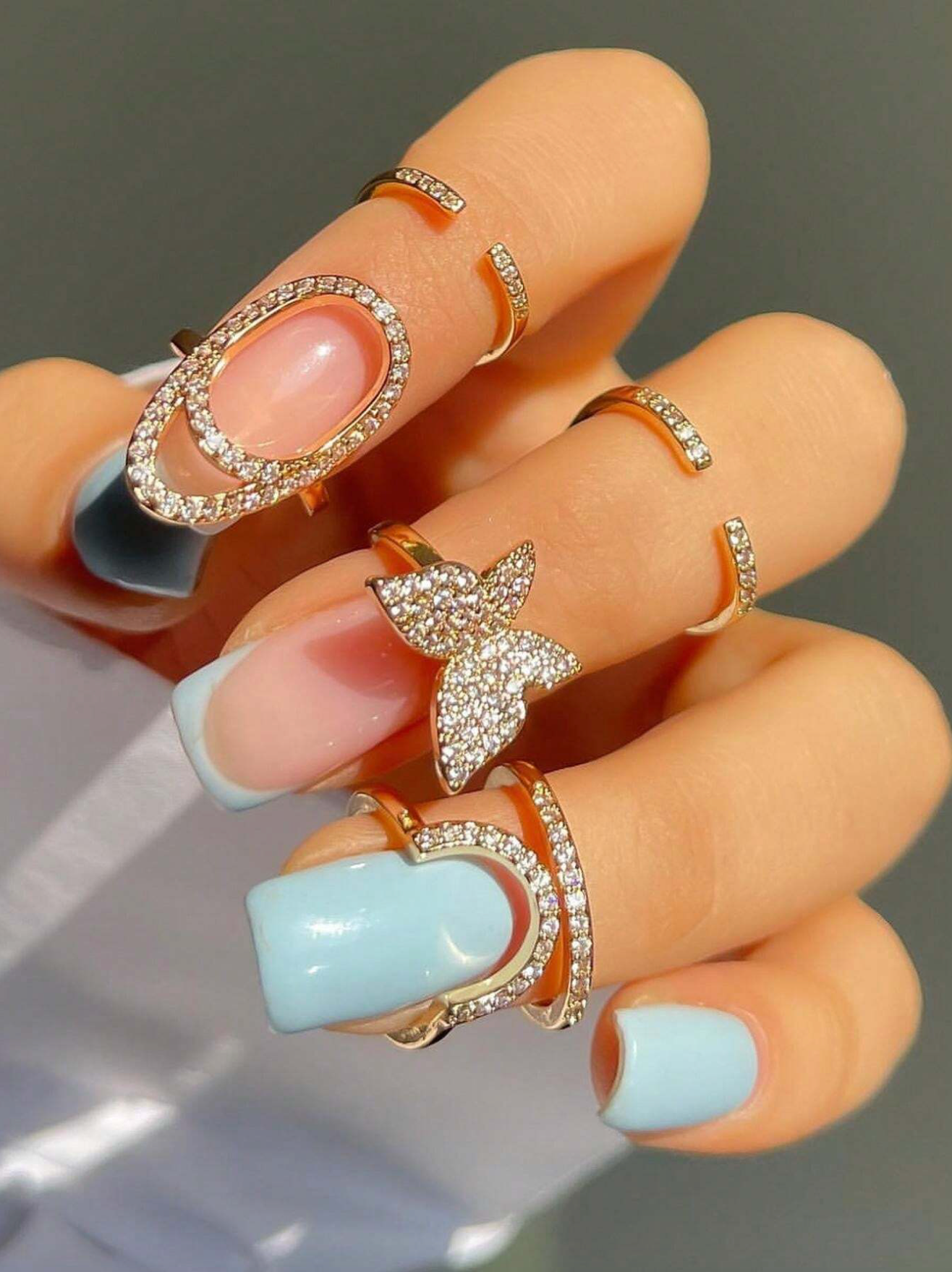 Noor Nail Ring Set of 3
