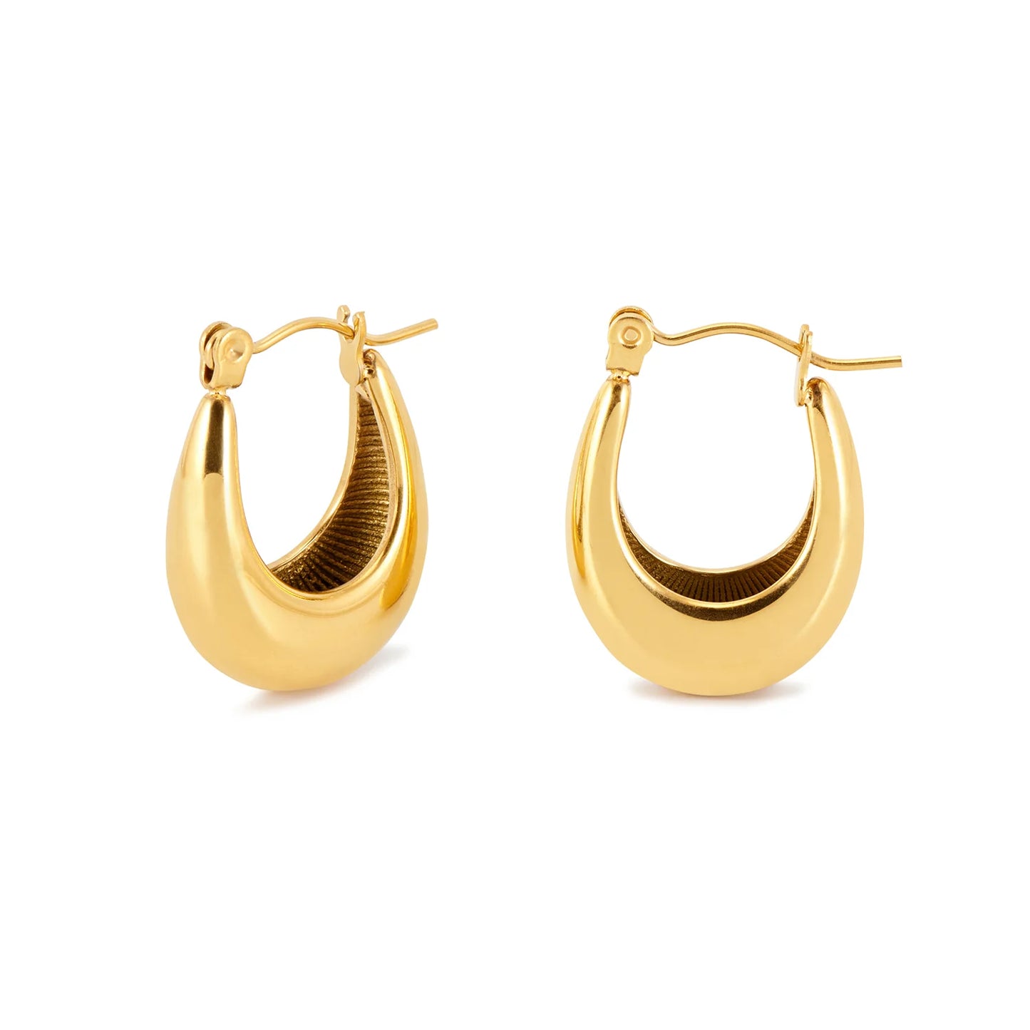 Daria Oval Hoop Earrings