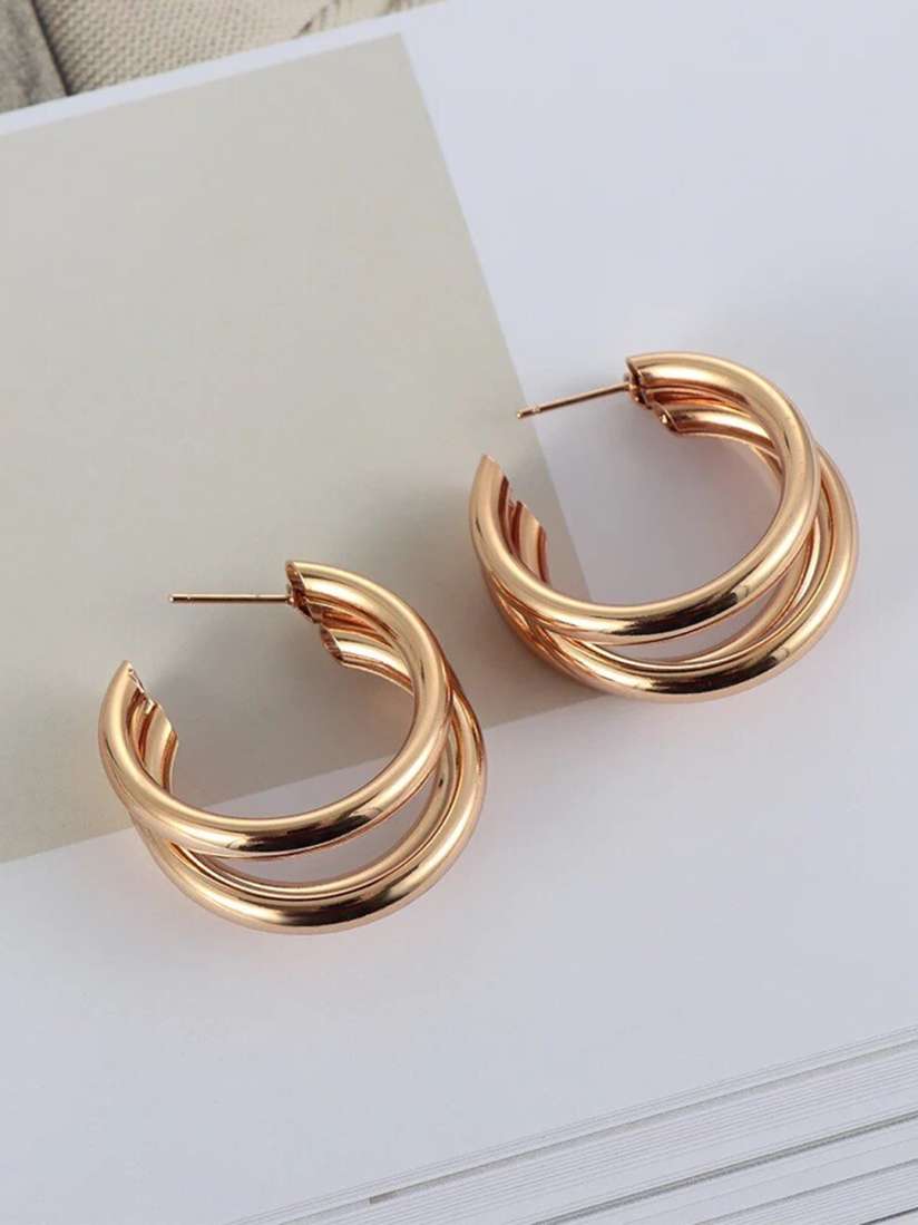 Triad Hoop Earrings