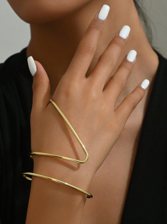 Gold Thumb Bracelet