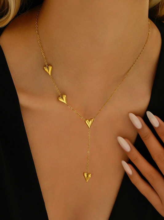 Hearts of Gold Necklace