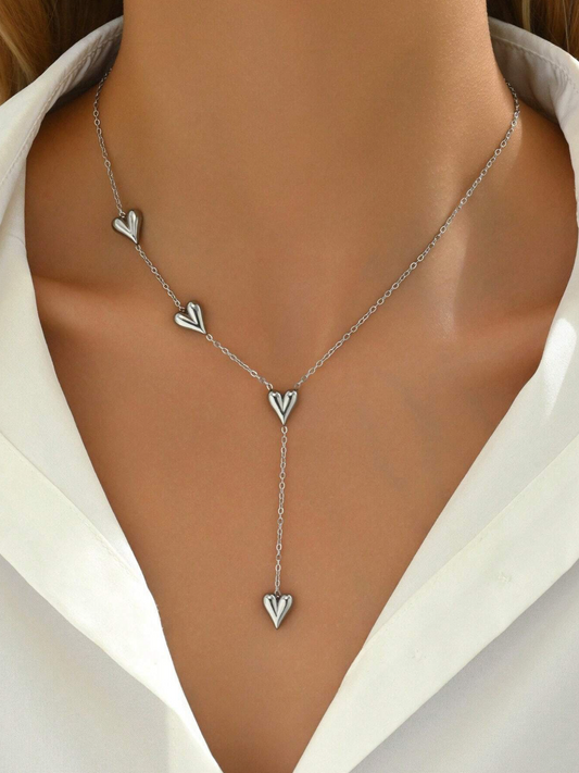 Hearts of Silver Necklace