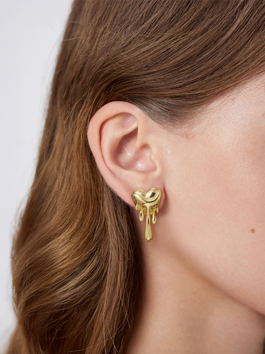 Raha Melting Heart Earrings