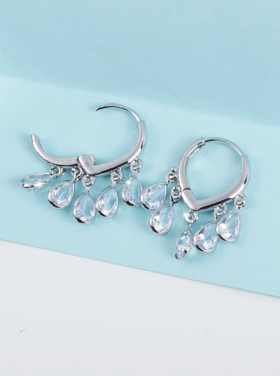Celina Silver Hoop Earrings
