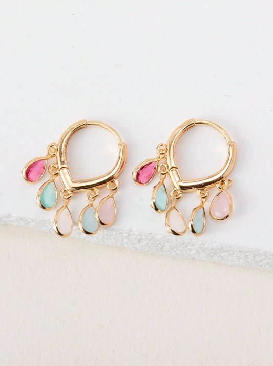 Celina Pastel Hoop Earrings