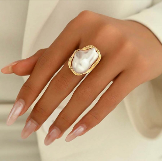 Amara White Ring