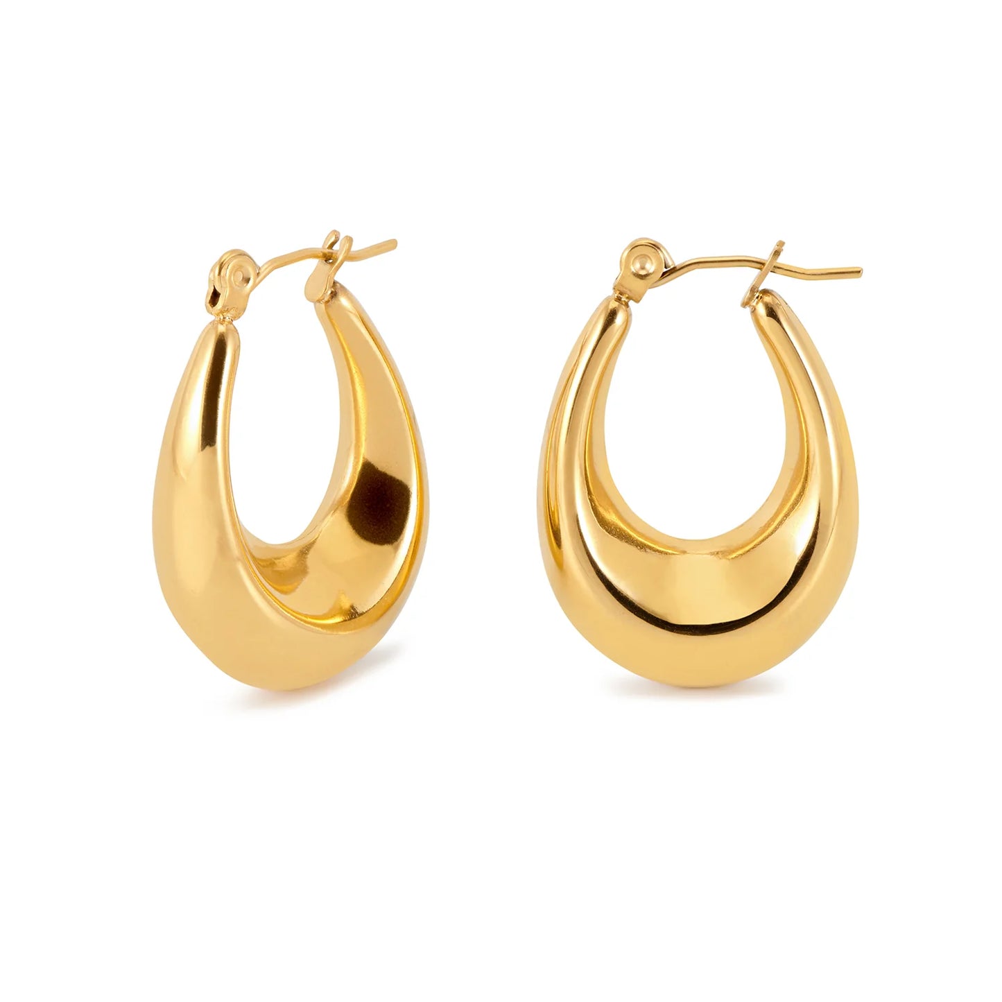 Daria Oval Hoop Earrings